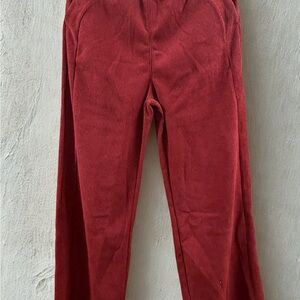 Women's Red Corduroy Pants